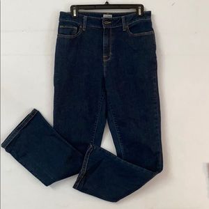 LLBean True Shape Jeans navy denim sz 8 Reg